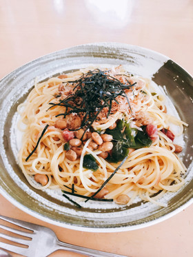 簡単！和風納豆パスタ