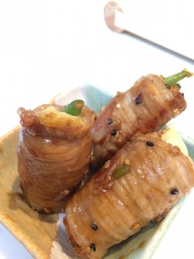 糖質オフにも！ちくわでかさ増し肉巻き