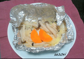 包むだけ！簡単タラのホイル蒸し
