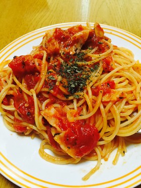 トマトのなんちゃってアラビアータ