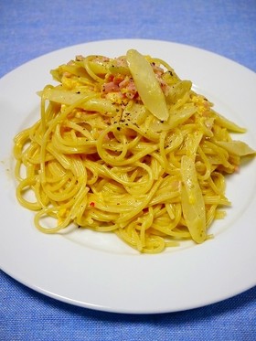 初めてでも簡単♪春☆濃厚カルボナーラ