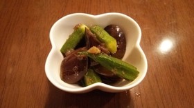 茄子とオクラの焼きびたし