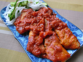 チーズとろ～り豚肉のトマト煮