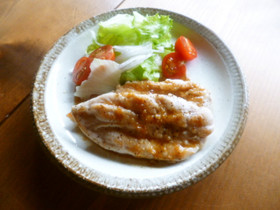 ささ身ソテー♡甘みそソース♪