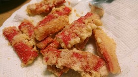 激旨！カニカマの天ぷら♪カレーチーズ味☆