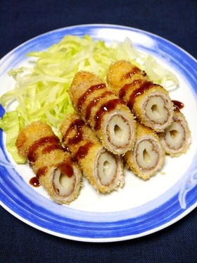 簡単！ちくわマキマキカツ