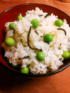 運動会に！お豆と塩昆布DE混ぜご飯♪
