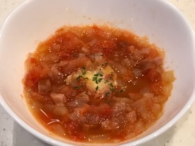 レンジで簡単！なんちゃってミネストローネ