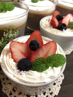 濃厚！なめらか紫芋プリン♡