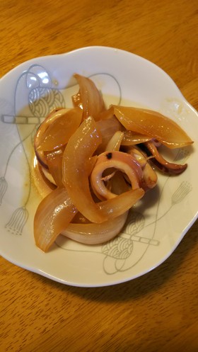 イカと玉ねぎのバター醤油炒め