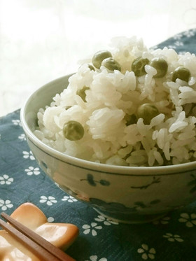 白だしde簡単！豆ごはん