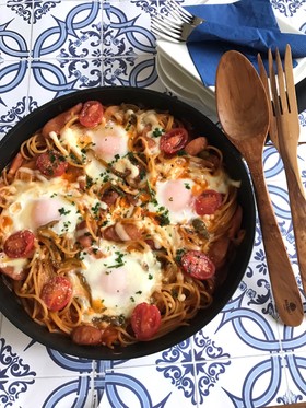 ワンパンで食卓まで♪巣ごもりナポリタン