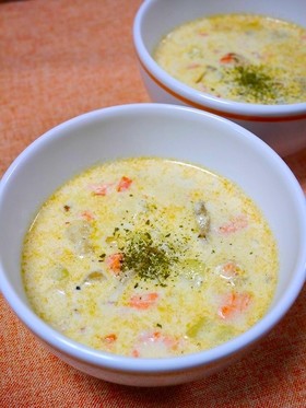 たっぷりコラーゲン♪銀鮭チャウダー