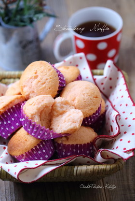 ミルメークで♡ミルキーな苺マフィン