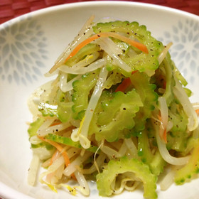 ゴーヤともやしのちゃちゃっとナムル