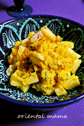 美肌かな～♪林檎かぼちゃのクリチサラダ