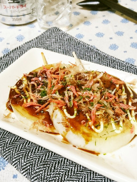 新玉ねぎのステーキ☆お好み焼き風