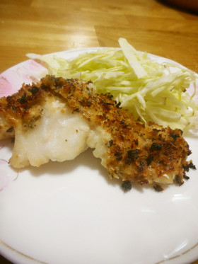 たらのバジルパン粉焼き