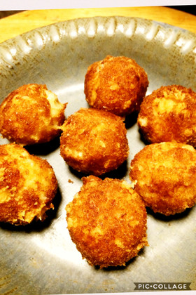 はんぺんとチーズの簡単コロコロフライ♪