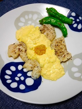 簡単！タラのきざみ生姜タルタルソース添え