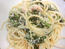 明太子とほうれん草のクリームパスタ