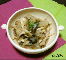 ナスと舞茸のみぞれ煮~柚子の香り~