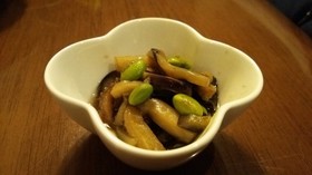 茄子と枝豆の焼き浸し