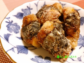 簡単☆ササミの磯辺タツタ揚げ