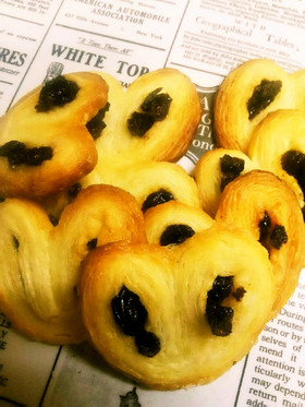 冷凍パイシートＤＥレーズン入りパルミエ♪