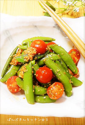 スナップえんどうの韓国風♪