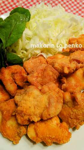 少ない油でカリッとジューシー鶏の塩唐揚げ