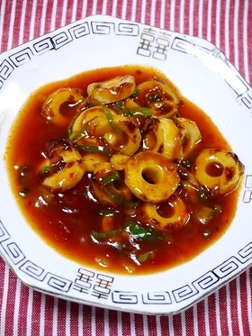 簡単！ちくわのエビチリ風