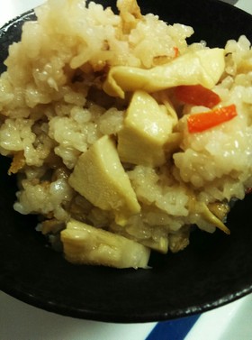 竹の子水煮で簡単♪竹の子おこわ