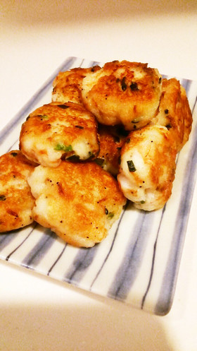 調味料なし！海老とはんぺんのおやき♪