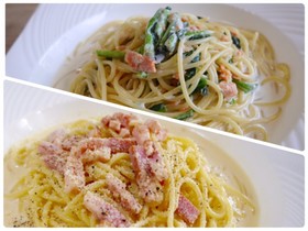 簡単＊基本のクリームパスタ