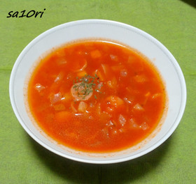 トマト缶で簡単！具だくさんミネストローネ