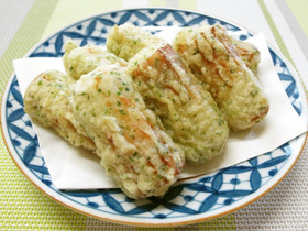 お弁当♪チーズinちくわの磯辺揚げ