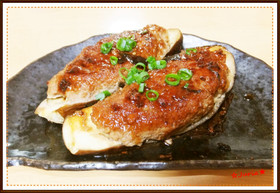 簡単★ナスのつくね焼き♪