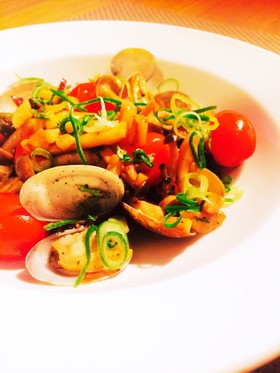 【15分】エスニック風酒蒸＊ボンゴレ茄子