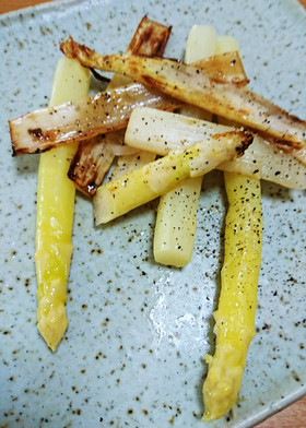 ホワイトアスパラガスの茹で＆ソテー