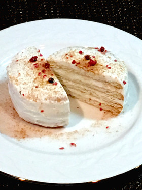 シナモンヨーグルト☆ビスケットケーキ