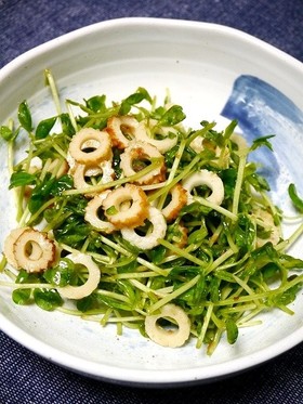 簡単！たっぷりちくわ豆苗