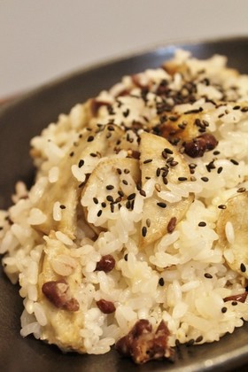 切干し芋と小豆のおこわ～ゼロ活力なべ～