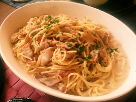 ◆簡単美味♡きのこの豆乳クリームパスタ◆