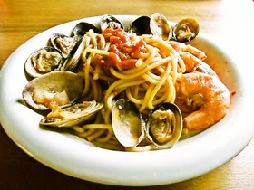 海老とあさりのペスカトーレ