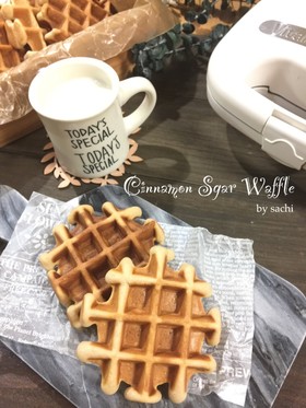 簡単！HM☆シナモンシュガーワッフル