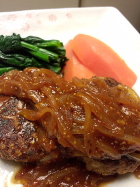 パン粉なし！ハンバーグ＊玉ねぎソース